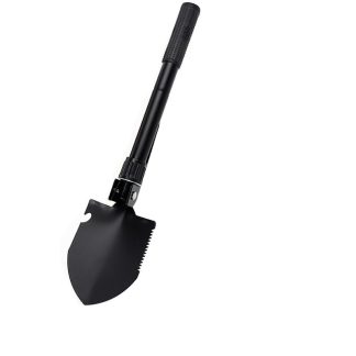 multifunctional folding military shovel, 4-in-1 portable camping entrenching tool for gardening and outdoor survival