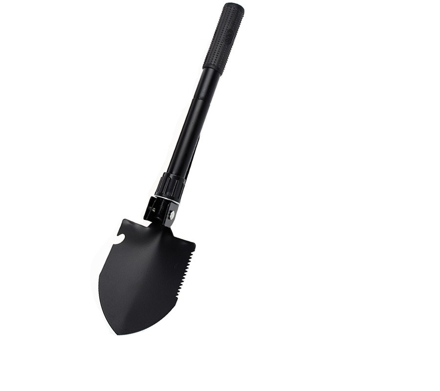 multifunctional folding military shovel, 4-in-1 portable camping entrenching tool for gardening and outdoor survival