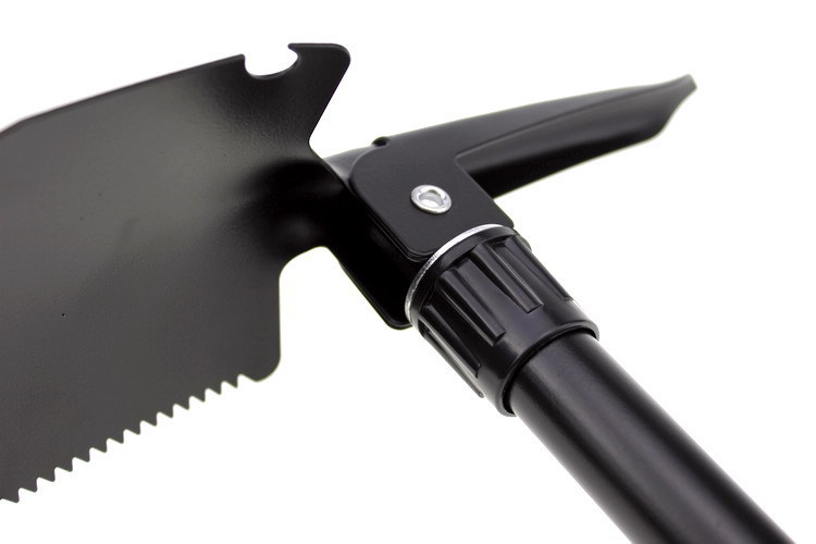 Multifunctional folding military shovel with camouflage carry bag